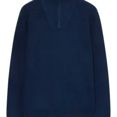 Свитер из мериносовой шерсти на молнии до середины