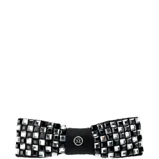 Заколка с бантом и кристаллами