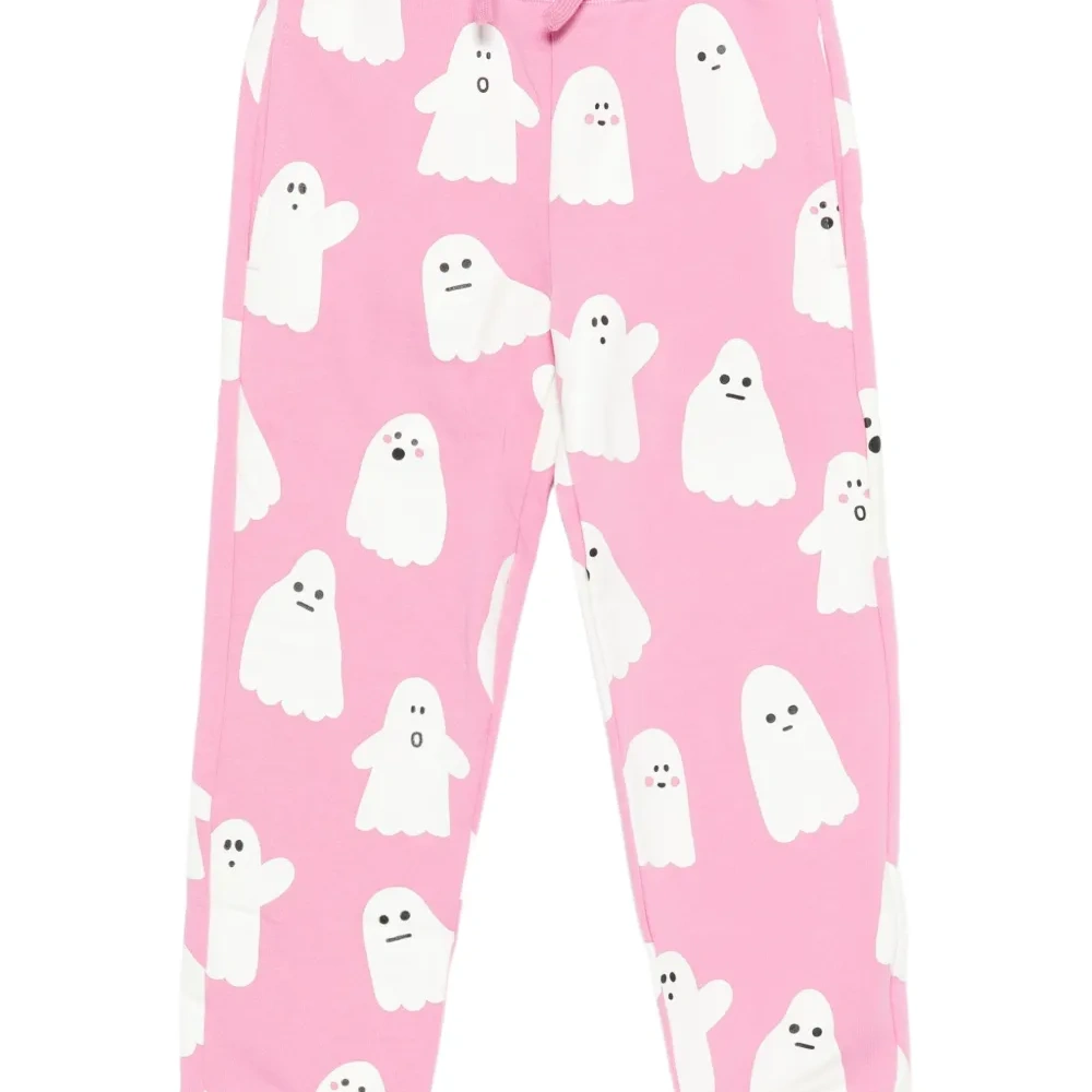 Брюки на завязках с эффектом "призрачного" принта