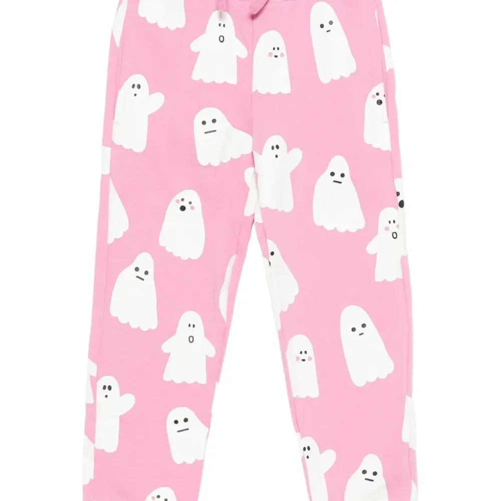 Брюки на завязках с эффектом "призрачного" принта