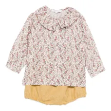 Спортивный костюм с оборками и цветочным принтом