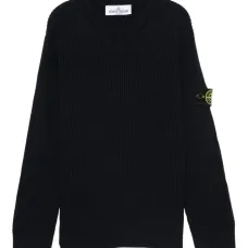 Вязаный свитер с нашивкой-логотипом