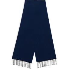 Шарф с бахромой и зигзагообразным узором