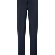 Брюки из новой шерсти с узором в тонкую полоску