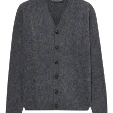 Шерстяной кардиган с V-образным вырезом Шерстяной кардиган с V-образным вырезом