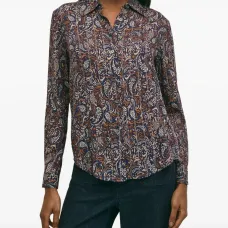 Блузка с узором «пейсли»
