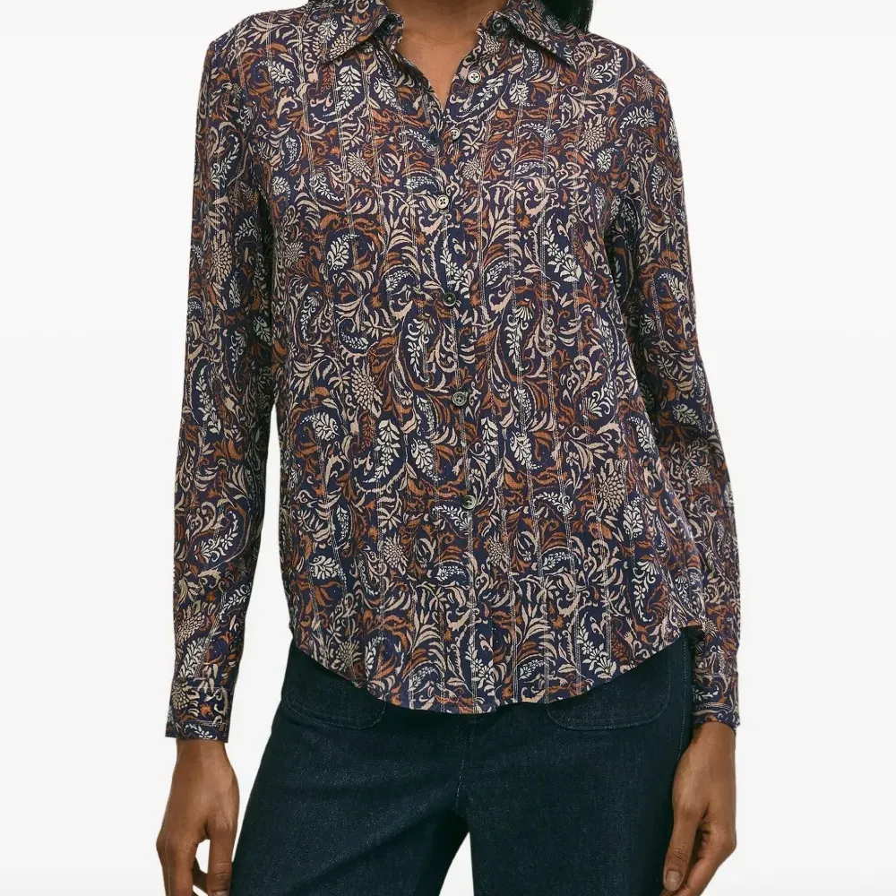 Блузка с узором «пейсли»