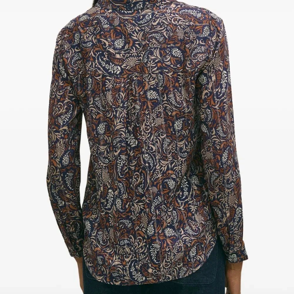 Блузка с узором «пейсли»