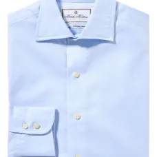 Рубашка с воротником-«акула» X Thomas Mason