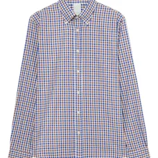 Клетчатая рубашка на пуговицах