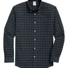 Клетчатая рубашка на пуговицах