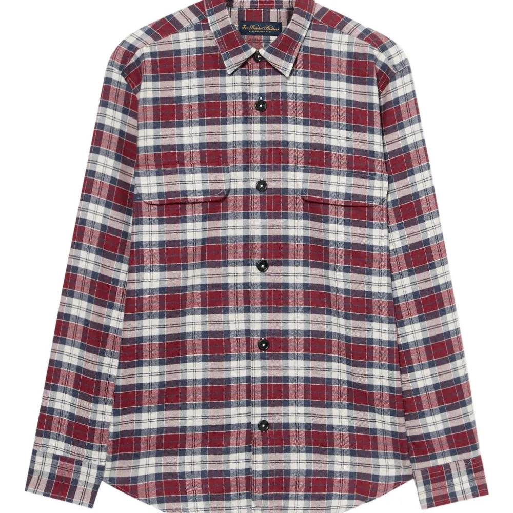 Фланелевая рубашка в клетку