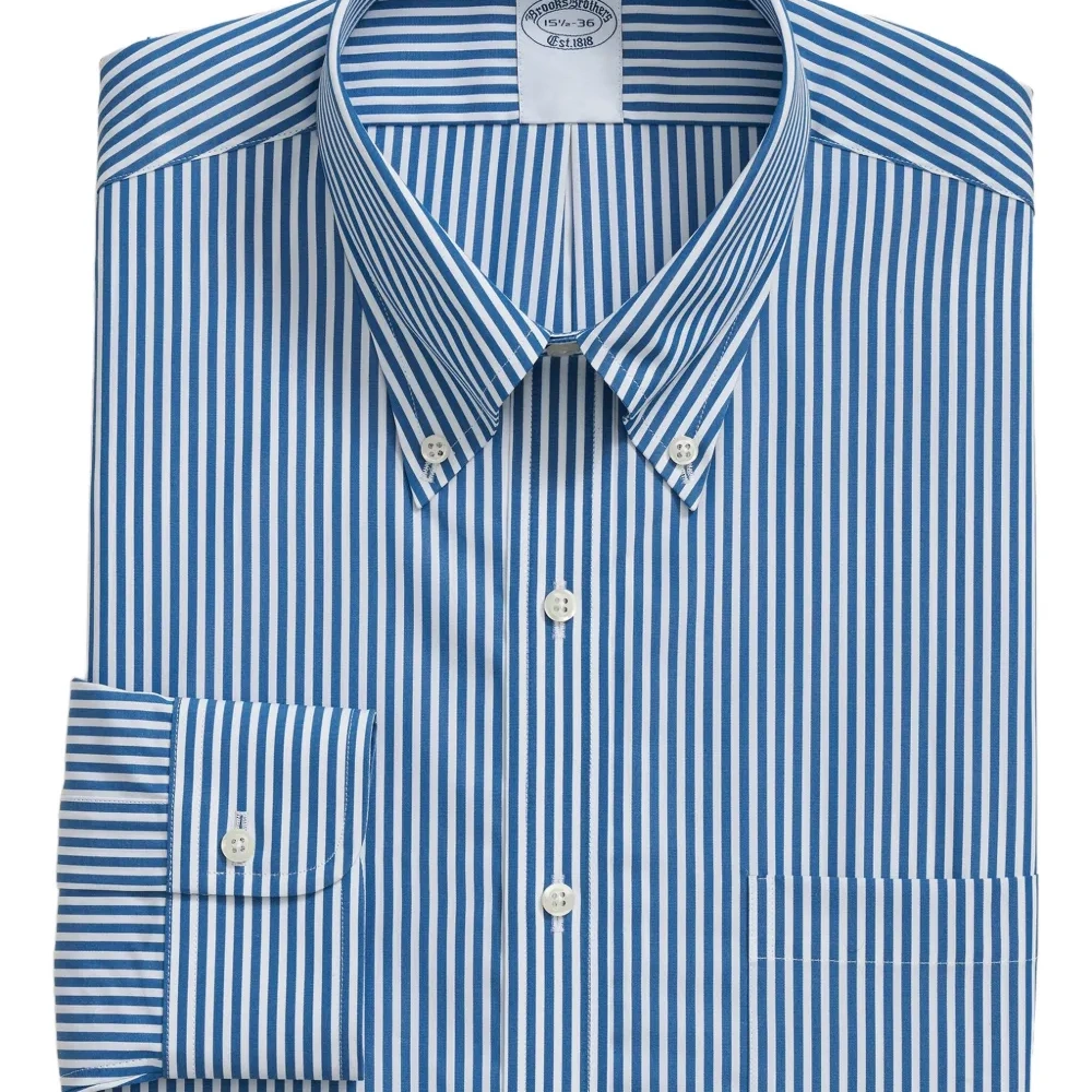 Полосатая рубашка на пуговицах