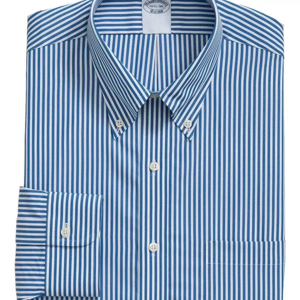 Полосатая рубашка на пуговицах