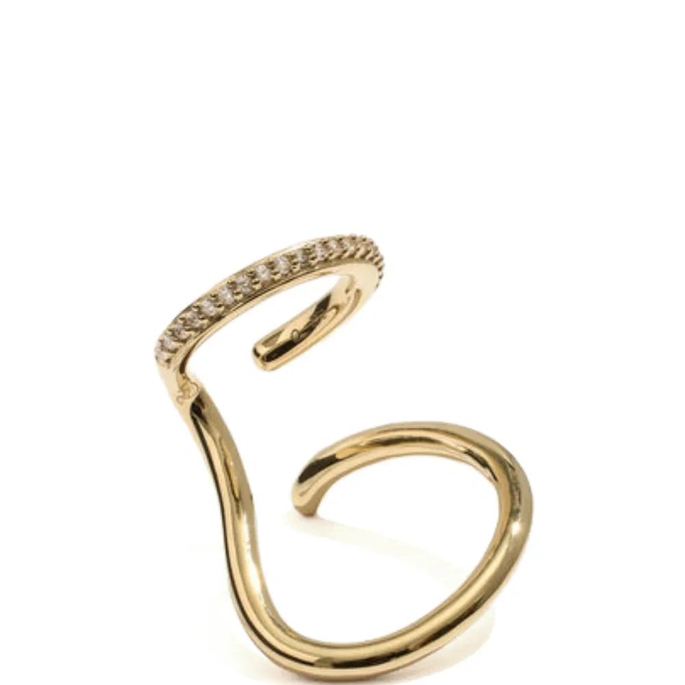 Серьга-кафф Sonder из желтого золота