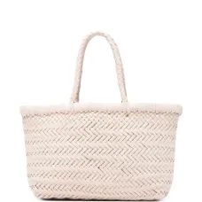 Мини-сумка-тоут Flat Gora из плетёного материала