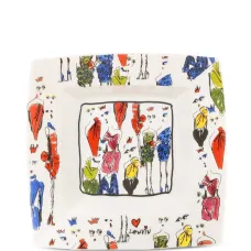 Фарфоровый поднос с принтом