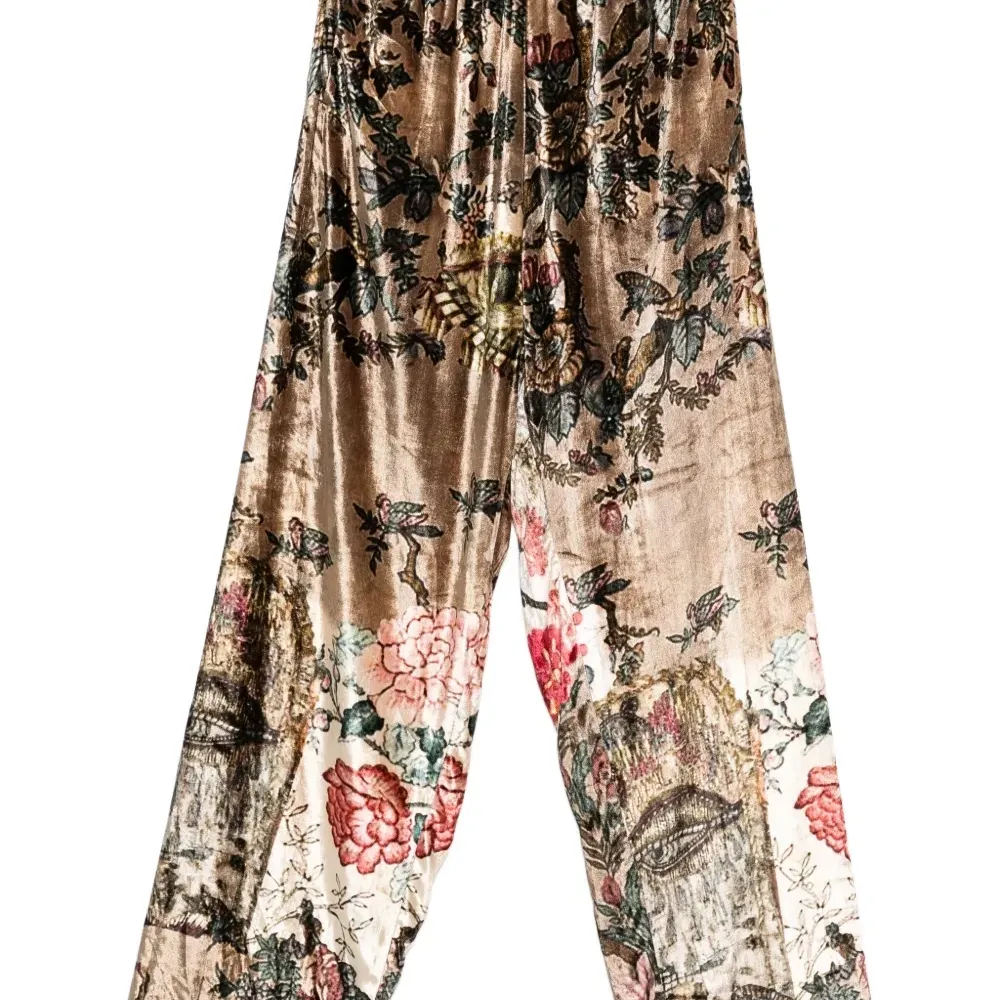 Брюки с цветочным принтом