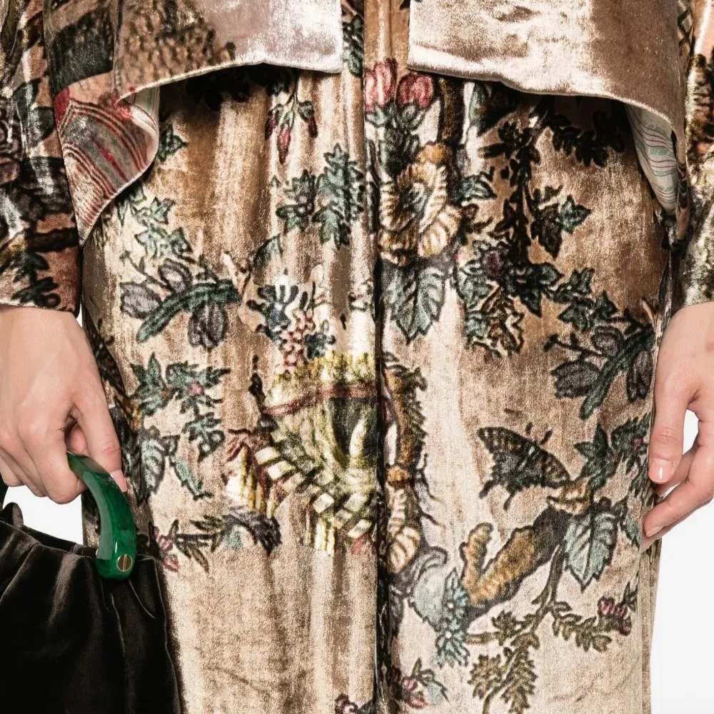 Брюки с цветочным принтом