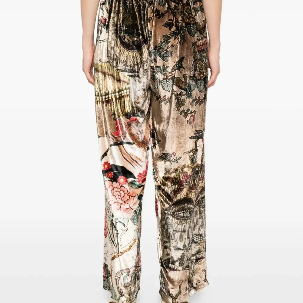 Брюки с цветочным принтом