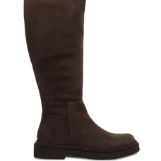 Замшевые ботинки с молнией