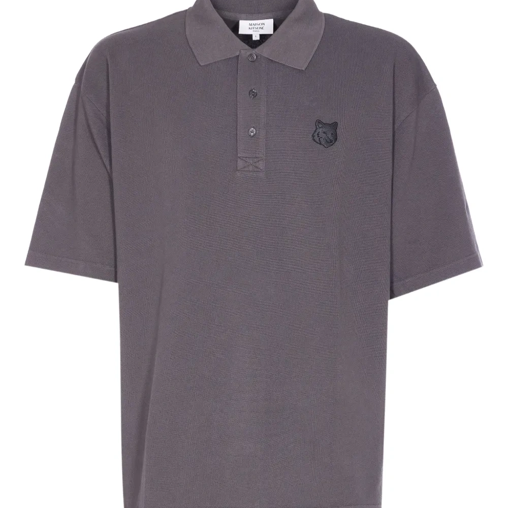 Поло с нашивкой в виде головы лисы