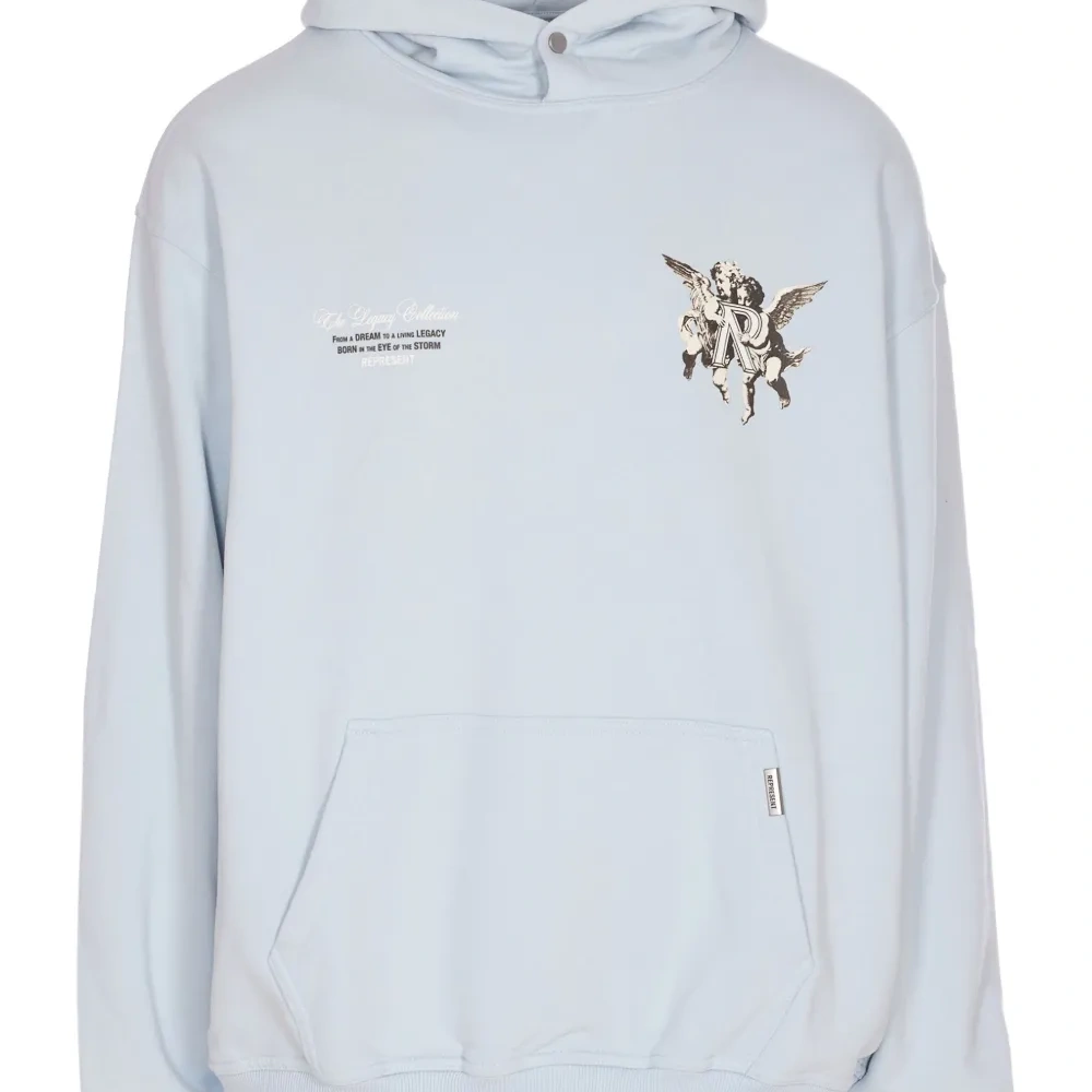 Худи из хлопка с принтом "Ангел"