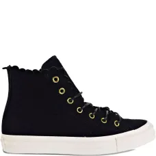 Кеды Chuck Taylor All Star Hi Frilly Thrills «Чёрные»