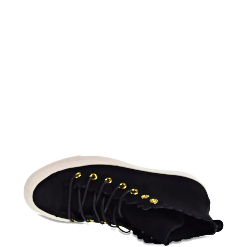 Кеды Chuck Taylor All Star Hi Frilly Thrills «Чёрные»