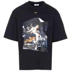 Футболка с принтом "Купидон" и круглым вырезом Футболка с принтом "Купидон" и круглым вырезом