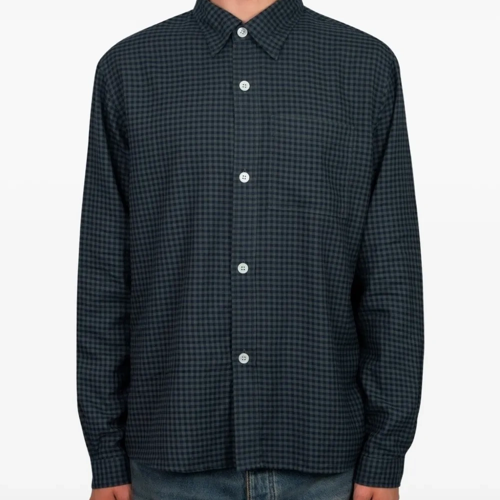 Рубашка в клетку гингем