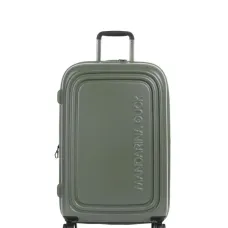 Большой ребристый чемодан Logoduck на колесах