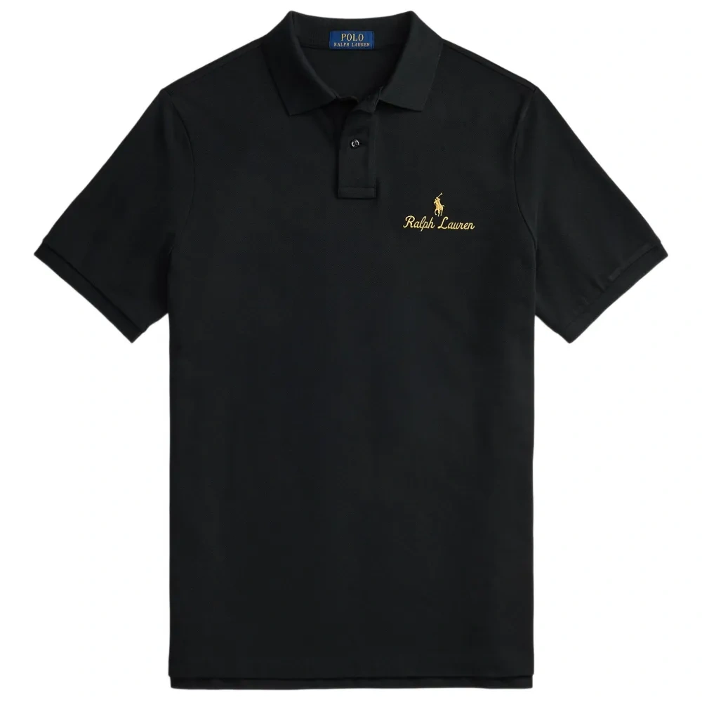 Рубашка поло с вышитым логотипом