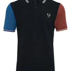 Поло в стиле колорблок X Fred Perry