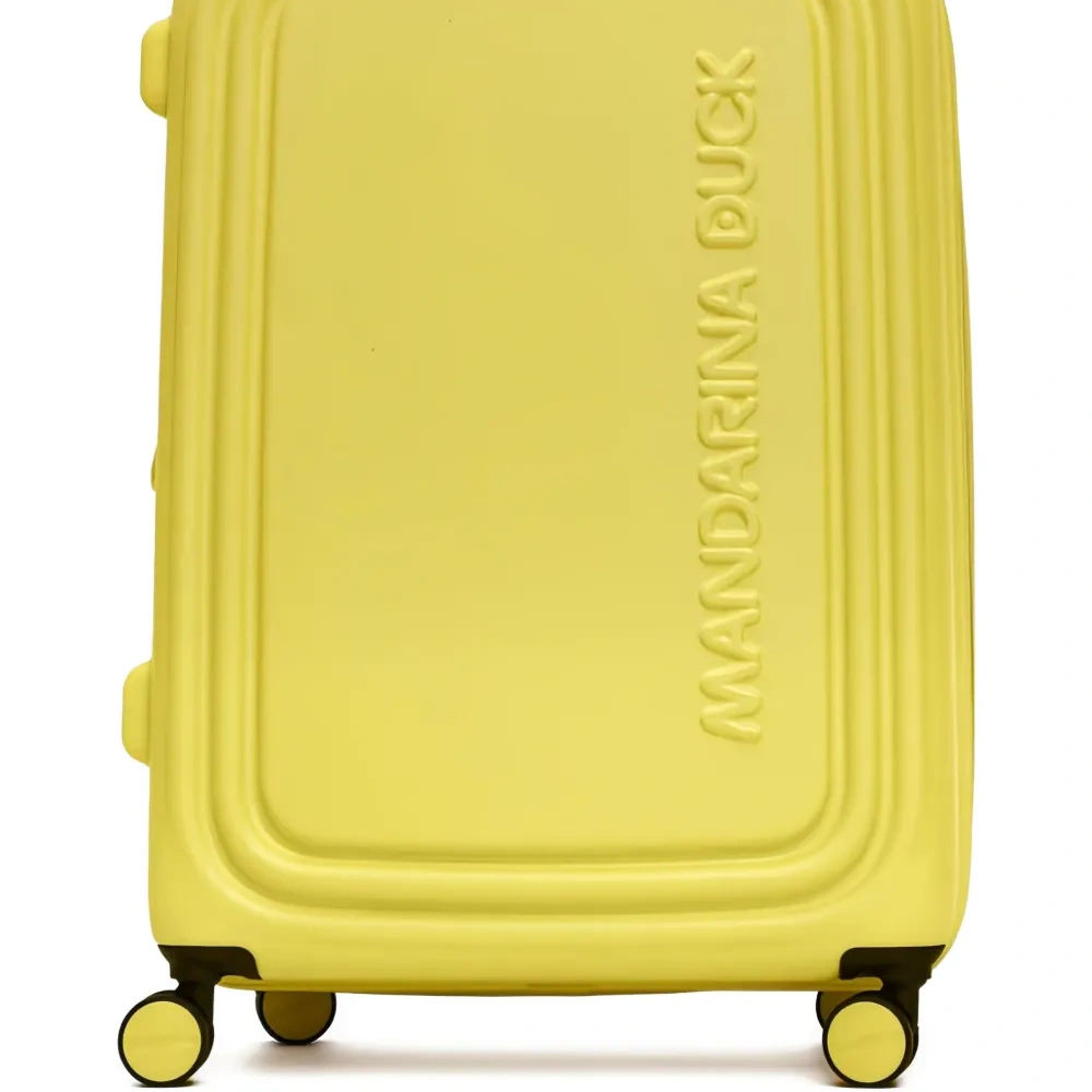 Чемодан с тисненым логотипом