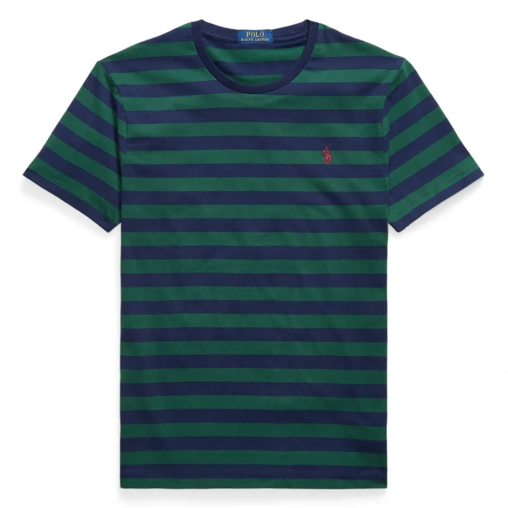 Полосатая футболка с круглым вырезом