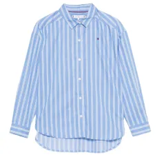 Полосатая рубашка с длинными рукавами