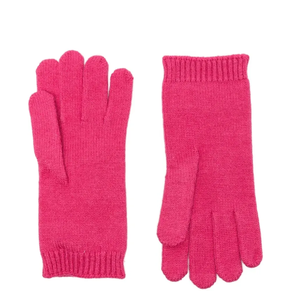 Перчатки с жаккардовым логотипом