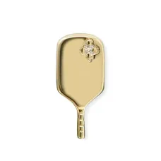 Серьга Pickleball Racket из желтого золота