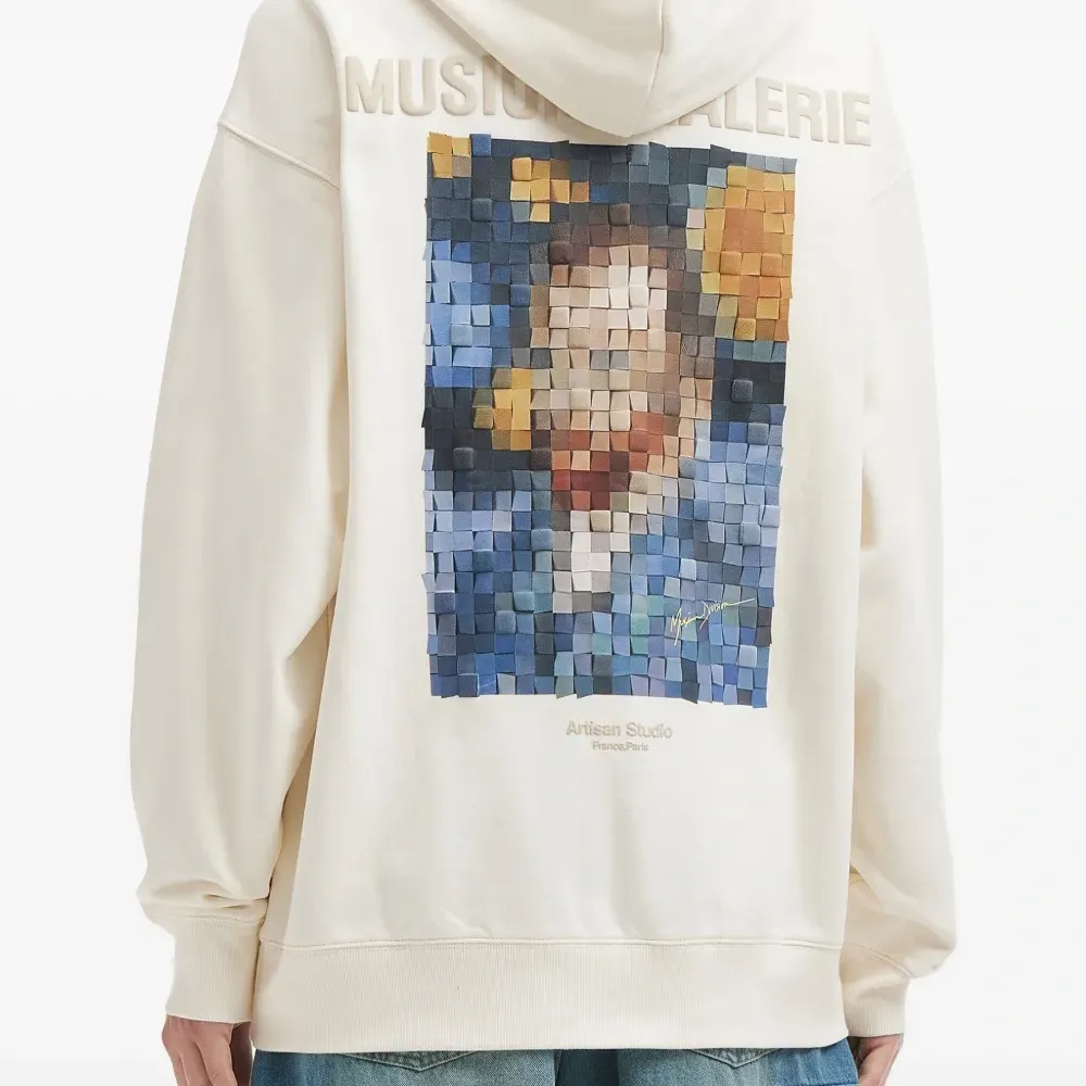 Худи с принтом пикселей