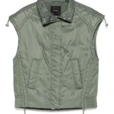 Безрукавный жилет на молнии спереди