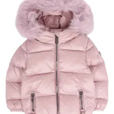 Стеганая куртка с меховой отделкой