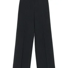 Брюки прямого кроя в тонкую полоску