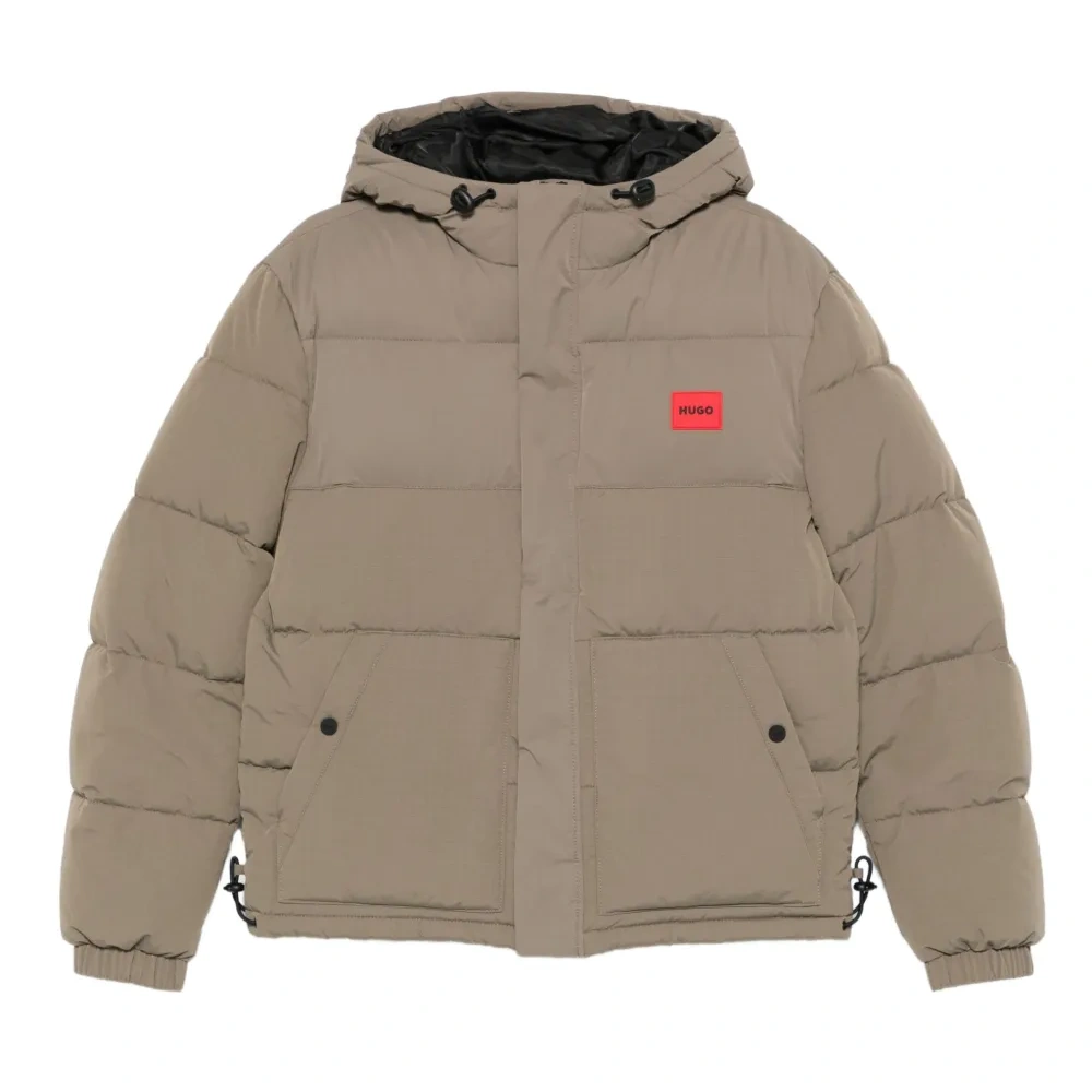 Стёганая куртка с капюшоном