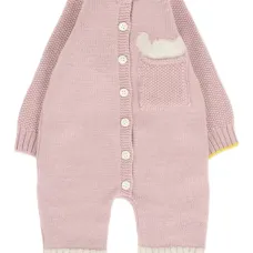 Вязаный ромпер на пуговицах