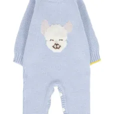 Комбинезон из шерсти с аппликацией в виде ягнёнка Комбинезон из шерсти с аппликацией в виде ягнёнка