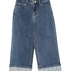 Джинсы, украшенные стразами Джинсы, украшенные стразами