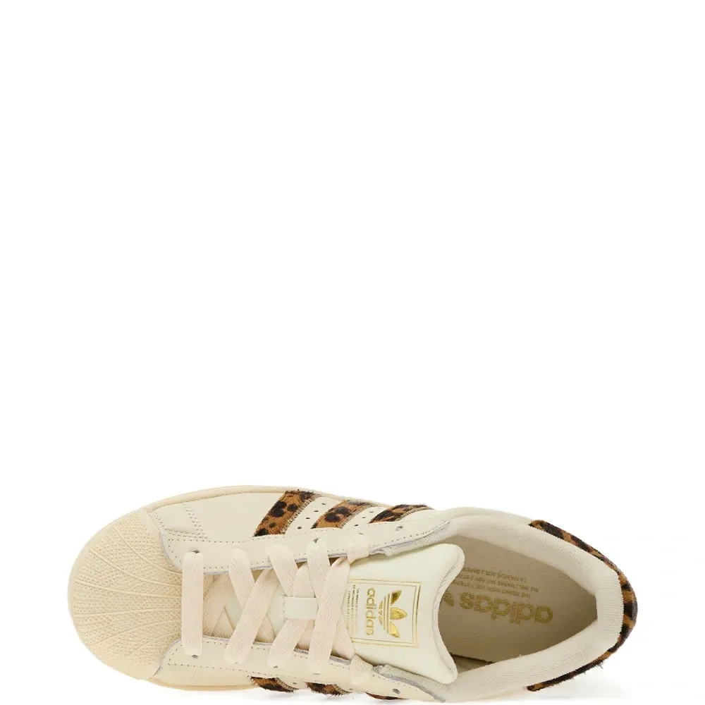 Кроссовки Superstar с леопардовым принтом