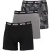 Трусы-боксеры с логотипом на поясе (набор из трех штук) Трусы-боксеры с логотипом на поясе (набор из трех штук)