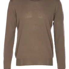 Джемпер с круглым вырезом и длинными рукавами